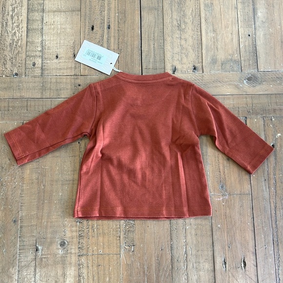 Wild Wawa rust long sleeve pocket tee nwt - Picture 5 of 6